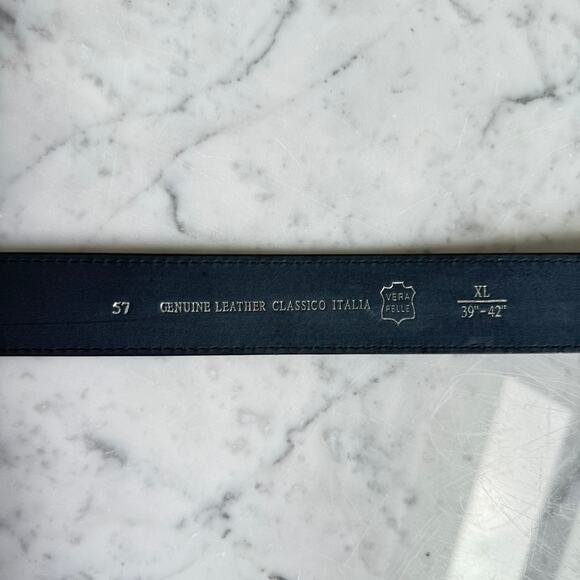 Longhorn Western Buckle Italian Vera Pelle Leather Belt XL 39-42 - Picture 8 of 10